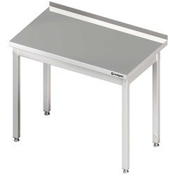 Stół stalowy bez półki, przyścienny, skręcany, 1000x600x850 mm 611106 STALGAST